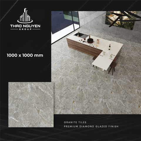 Gạch lát 1000x1000 CMC men kim cương Granite CGD1010011S4