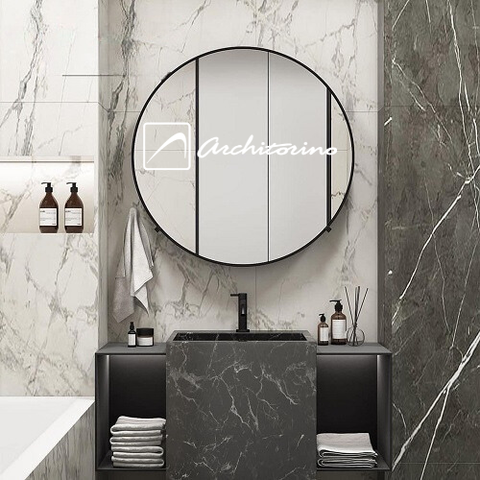 Gương Soi Khung Nhôm Architorino ANDD80