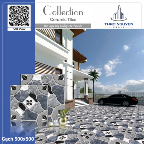 Gạch sân vườn 50x50 RedStar men Sugar Ceramic RTC55.4906