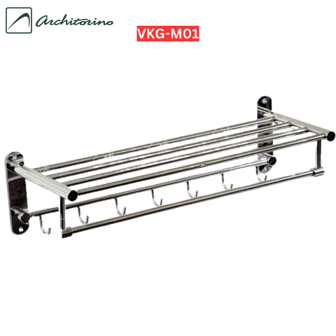 Vắt khăn giàn mắc áo đúc tròn 304 Architorino VKG - M01