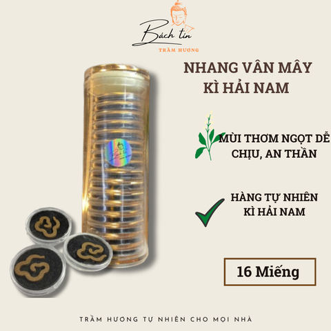 Nhang vân mây không keo trầm hương Kỳ hải nam thơm thanh ngọt vân nhỏ phù hợp tiếp khách uống trà cafe thưởng trầm 122