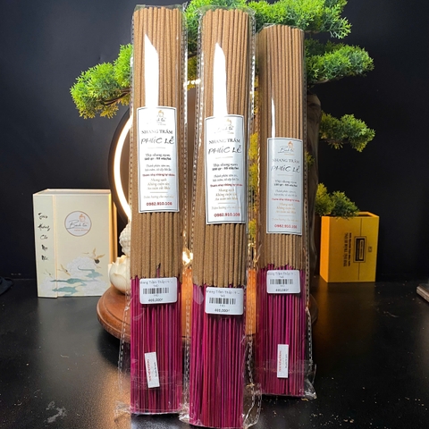 Combo 3 bó nhang trầm thắp hương Phúc Lễ mỗi bó 150g 85 cây CB.3.140