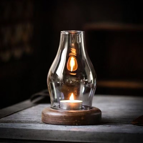 Đèn xông trầm hương đốt trưc tiếp có lỗ thoáng khí kèm nến + đế + lưới + nhíp gắp trầm