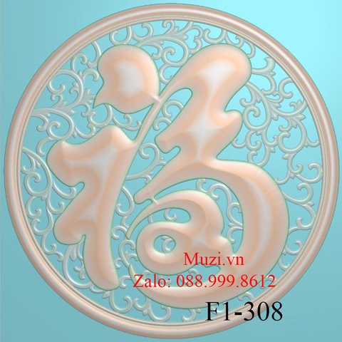 MẪU CNC MẶT DÂY CHUYỀN CHỮ PHÚC (F1-308)
