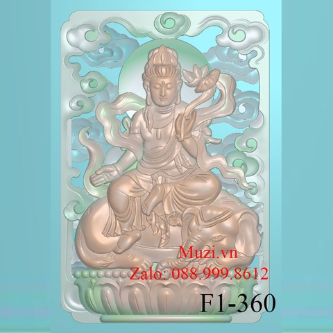 MẪU CNC PHẬT PHỔ HIỀN BỒ TÁT (F1-360)