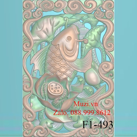 MẪU CNC CÁ CHÉP HÓA RỒNG (F1-493)