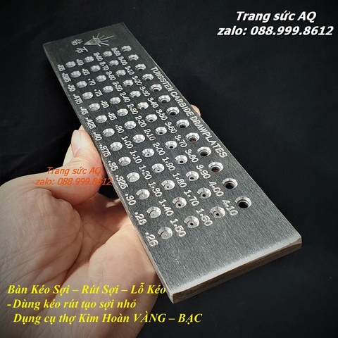 Bàn kéo sợi tròn 4 hàng 52 lỗ - Dụng cụ kim hoàn