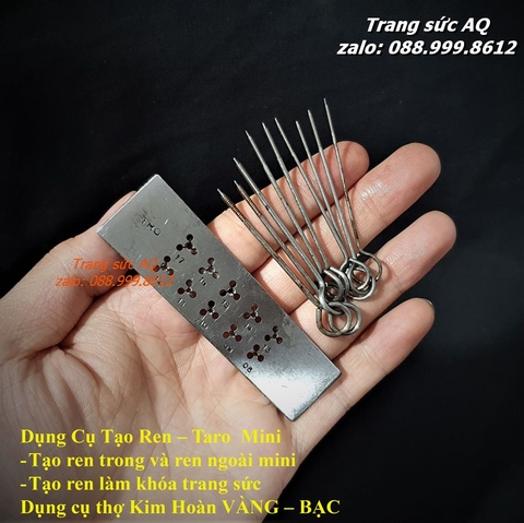 Bộ tạo ren mini [bàn thọ - taro]- Dụng cụ kim hoàn
