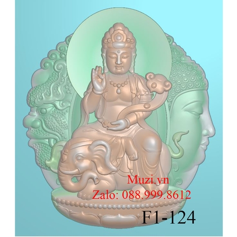 MẪU CNC PHẬT PHỔ HIỀN BỒ TÁT (F1-124)