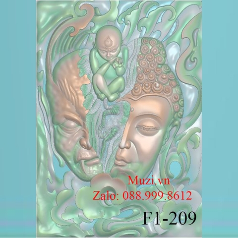 MẪU CNC NỬA PHẬT NỬA QUỶ (F1-209)