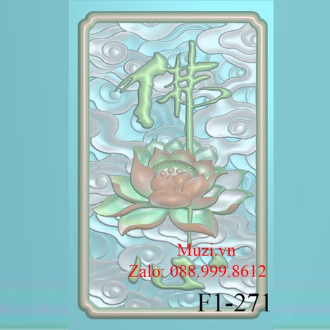 MẪU CNC VÔ SỰ BÀI HOA SEN (F1-271)
