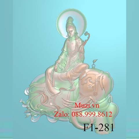 MẪU CNC PHẬT PHỔ HIỀN BỒ TÁT (F1-281)