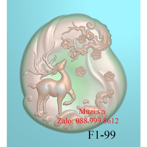 MẪU CNC HƯƠU NGẮM MAI VÀNG (F1-99)