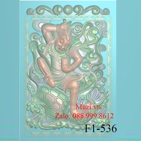 MẪU CNC PHẬT THẬP BÁT LA HÁN  (F1-536)