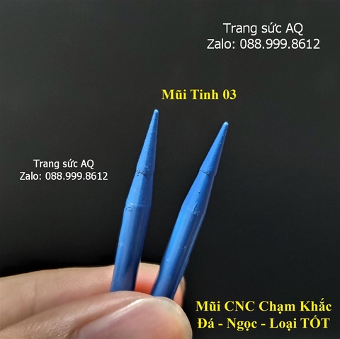 Mũi chạm khắc CNC - Chạm khắc Ngọc Đá Quý loại tốt