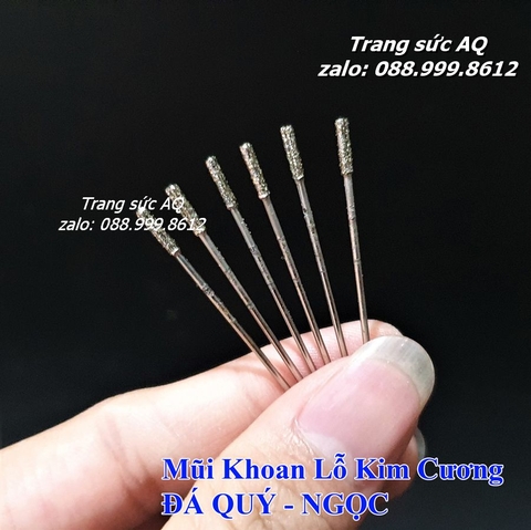 BỘ 10 MŨI KHOAN ĐÁ QUÝ