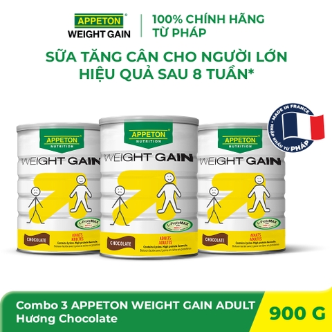 Combo 3 Sữa dinh dưỡng AWG Adult hương Sô-cô-la 900g