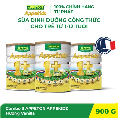 Combo 3 Sản phẩm dinh dưỡng công thức Appeton Appekidz 1+