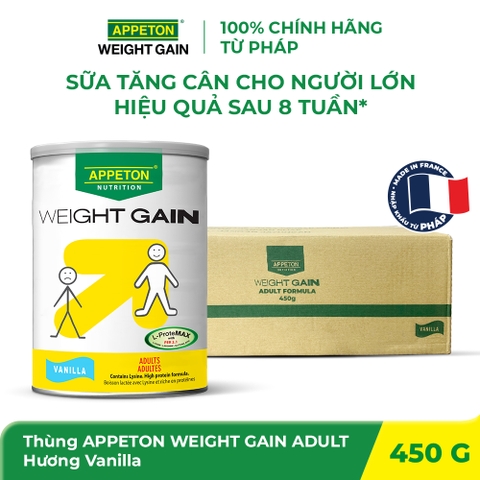 Thùng Sữa dinh dưỡng AWG Adult hương Vani 450g - 12 Lon
