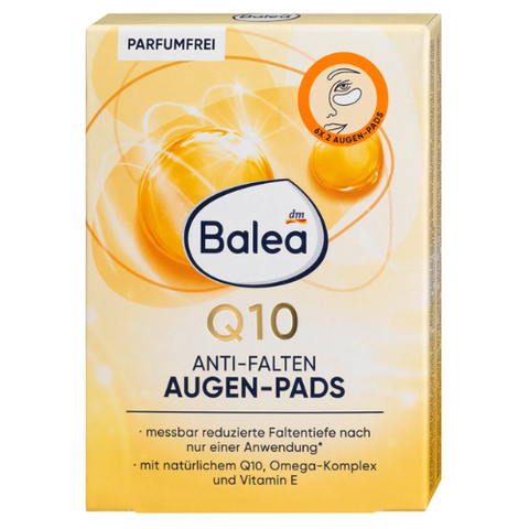 Miếng đắp mắt Balea Q10 Anti falten Augen Pads chống nhăn (6 đôi), 12 miếng