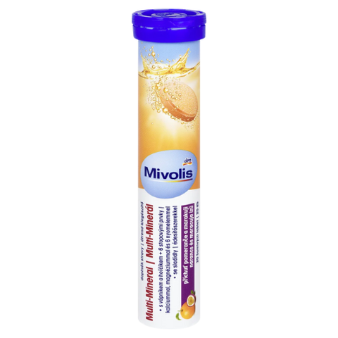 Viên sủi Mivolis Multi-Mineral bổ sung khoáng chất, 20 viên