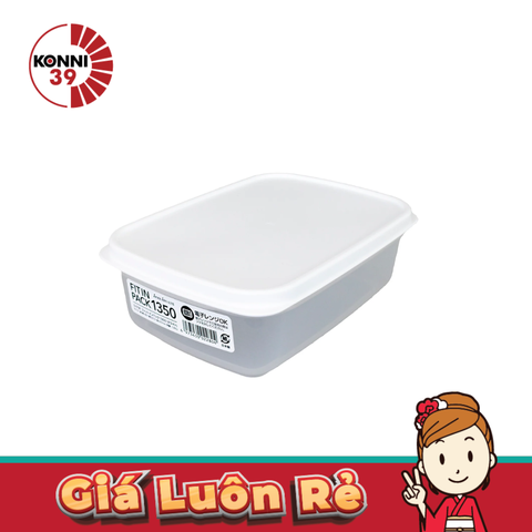 Hộp đựng thực phẩm Sanada 1.35L - trắng