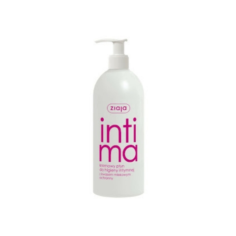 Dung dịch vệ sinh phụ nữ bổ sung Axit Lactic Intima Ziaja Balan 500ml - Màu hồng