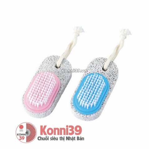 Đá bọt chà gót chân kèm bàn chải