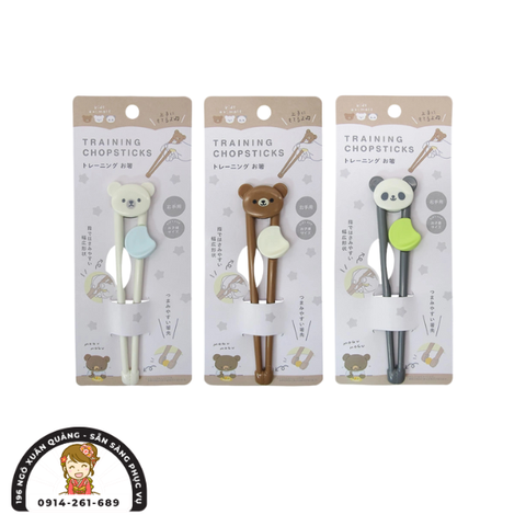 Đũa nhựa tập ăn cho bé (hình gấu)