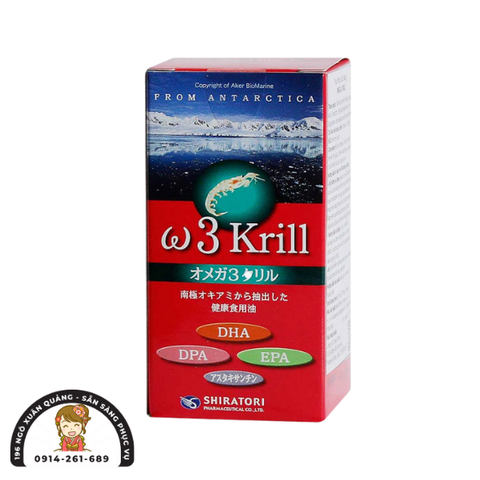 Viên uống dầu nhuyễn thể Omega 3 Krill Shiratori - 80 Viên