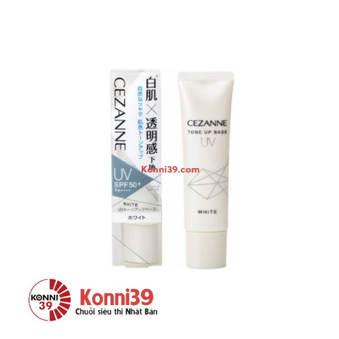 Kem lót Cezanne UV chống nắng SPF50+/PA ++++ nâng tông tự nhiên tuýp 30g