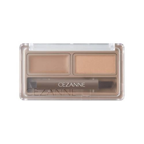Phấn và sáp kẻ lông mày lâu trôi Cezanne Eyebrow Wax＆Powder (2 màu) (W1)
