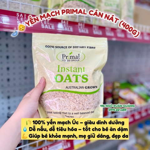 Yến mạch Primal ăn liền cán nát 400g