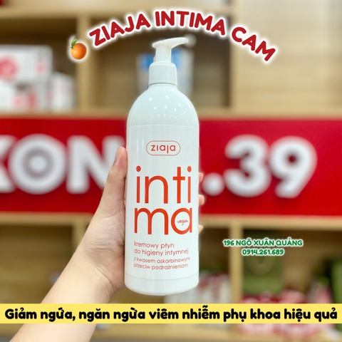 Dung dịch vệ sinh phụ nữ kháng viêm Ziaja Intima Balan 500ml - Màu Cam