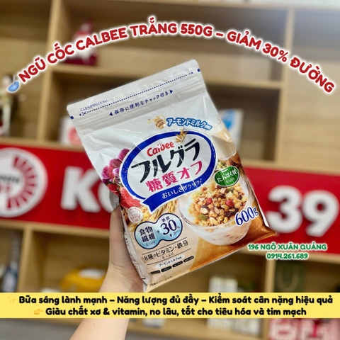 Ngũ cốc dinh dưỡng trái cây (giảm 30% đường) Calbee 550g