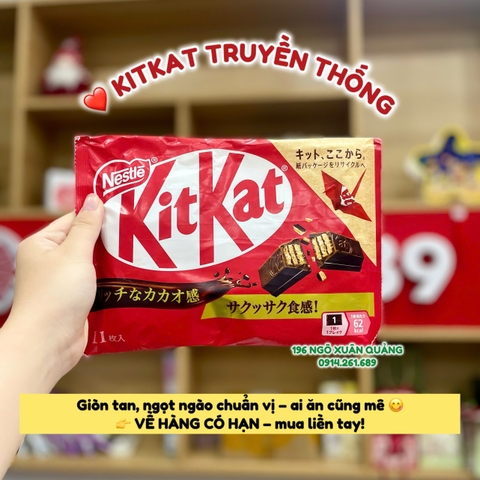 KitKat Nhật Vị Truyền Thống Túi 11 Thanh