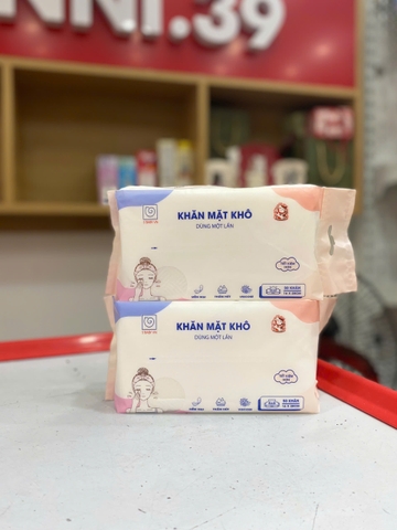 Khăn mặt khô S'BABY 50 tờ (dạng rút)
