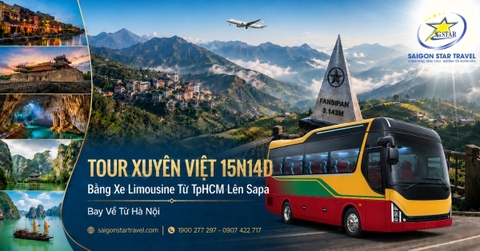 Tour Xuyên Việt 15 Ngày 14 Đêm Bằng Xe Limousine Từ TpHCM Lên Sapa
