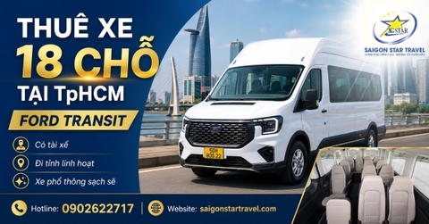 Cho Thuê Xe 18 Chỗ Ford Transit Tại TpHCM | Có Tài Xế