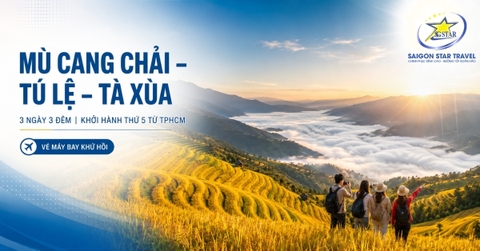 Tour Mù Cang Chải - Tú Lệ - Tà Xùa 3 Ngày 3 Đêm Từ TpHCM | Bao Vé Máy Bay
