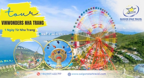 Tour VinWonders Nha Trang 1 Ngày  | Đón Khách Tại Khách Sạn Trung Tâm Nha Trang