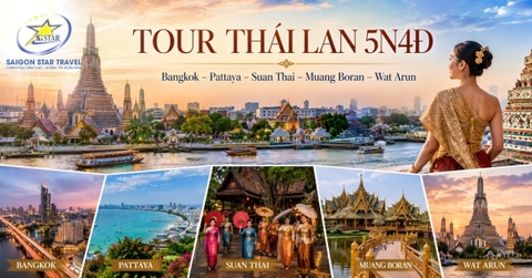 Tour Thái Lan Suan Thai Muang Boran 5N4Đ Từ TpHCM
