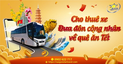 Thuê xe Đưa Đón Công Nhân Về Quê Ăn Tết 2025