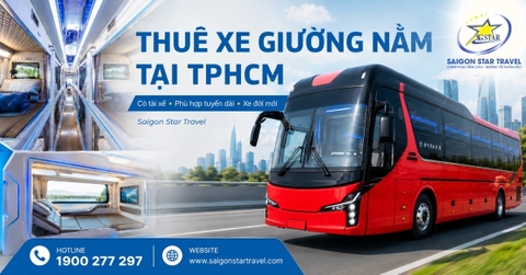 Thuê Xe Giường Nằm Tại TpHCM Có Tài Xế, Bảng Giá Mới 2026