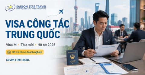 Visa Công Tác Trung Quốc (Visa M): Hồ Sơ & Thư Mời 2026