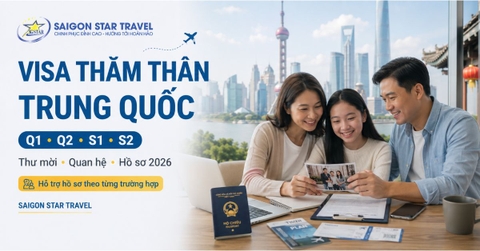 Visa Thăm Thân Trung Quốc: Hồ Sơ Q1, Q2, S1, S2 2026