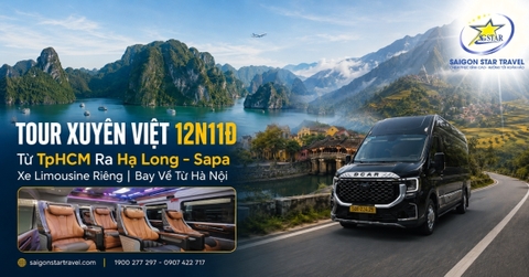 Tour Xuyên Việt 12 Ngày 11 Đêm Bằng Xe Limousine Từ TpHCM Ra Hạ Long – Sapa