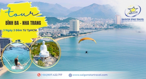 Tour Bình Ba Nha Trang 3 Ngày 3 Đêm Trọn Gói | Ăn Tôm Hùm Đảo Bình Ba + Buffet BBQ