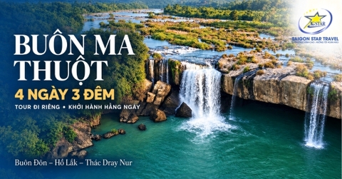 Tour Buôn Ma Thuột 4 Ngày 3 Đêm Từ TpHCM - Đi Riêng, Khởi Hành Tùy Chọn