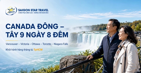 Tour Canada 9 Ngày 8 Đêm: Vancouver - Victoria - Ottawa - Toronto - Niagara Falls